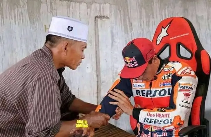 10 Potret Meme Moto GP Mandalika, Bukti Warganet Indonesia Sangat Kreatif 18 Marc Márquez