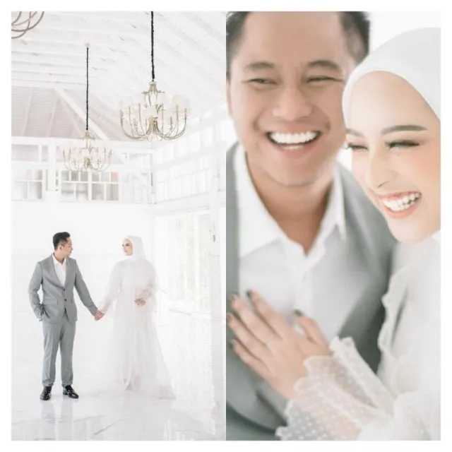 8 Potret Doni Salmanan dan Istri. Dulu Mesra, Kini Ditinggal ke Bui 11 Foto preweding Doni Salmanan dan Dinan Fajrina keduanya tampak elegan