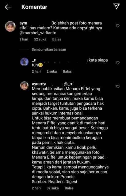 Marshel Widianto Pamer Foto di Paris, Warganet: Hati-Hati Kena Sanksi Hukum 6 Komentar warganet pada unggahan Marshel Widianto