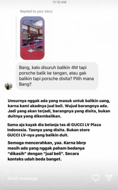Arief Muhammad Tak Akan Kembalikan Rp4 M Hasil Jual Porsche ke Doni Salmanan 6 Arief Muhammad tegaskan tidak akan mengembalikan uang Doni Salmanan