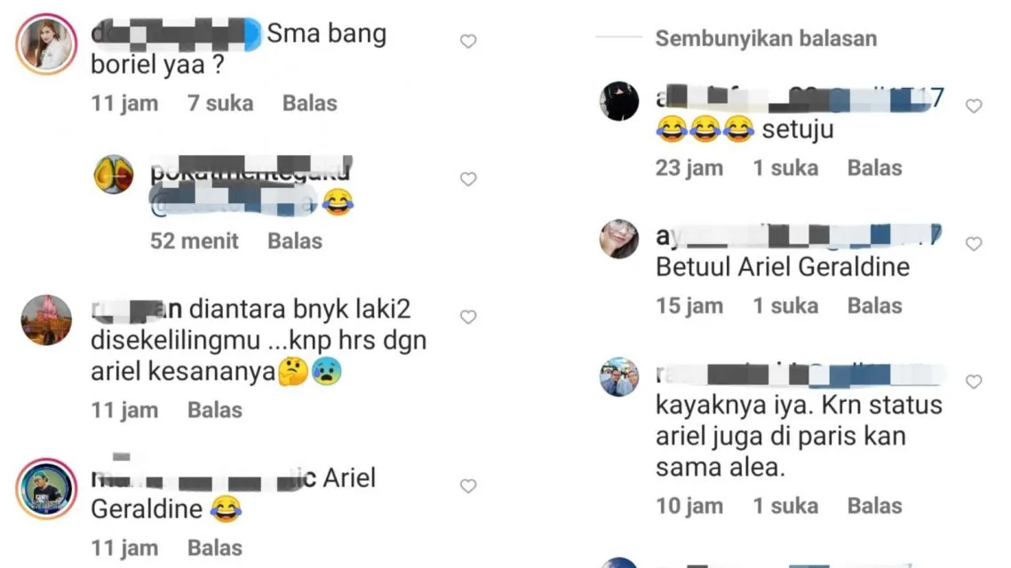 Anya Geraldine Pasang Gembok 'love' di Paris, Netizen Sebut Ariel 4 Komentar warganet