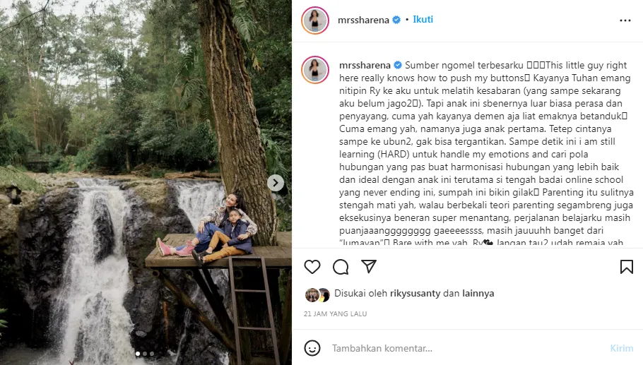 Sharena Delon Curhat Soal Parenting Putra Sulung: Sulit dan Menantang! 3