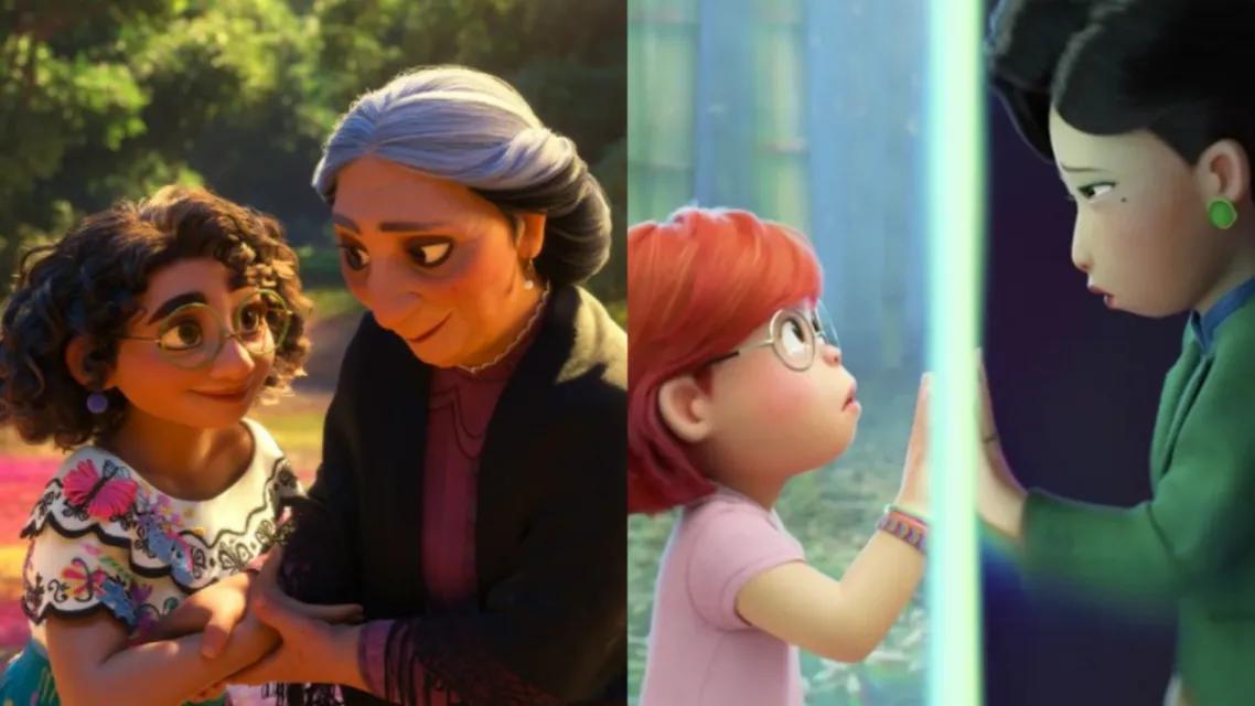 Persamaan Film Animasi Encanto dan Turning Red yang Harus Kamu Ketahui 8 Mirabel dan Abuela (Kiri) dan Mei dan Ming (Kanan)