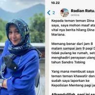 Penyanyi Dina Mariana Sudah Ditemukan, Usai Dikabarkan Hilang Diculik
