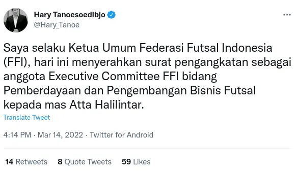 Atta Halilintar Diangkat Jadi Anggota Komite Eksekutif Federasi Futsal Indonesia 4 Atta Halilintar Diangkat Jadi Komite Eksekutif Federasi Futsal