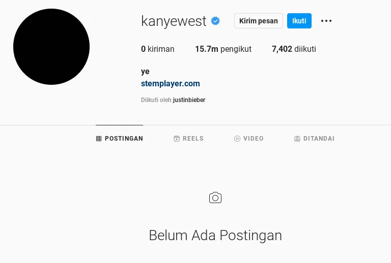 Akun Instagram Kanye West Ditangguhkan Selama 24 Jam karena Hal ini 6 Akun Instagram Kanye West Disuspend Gegara Hal Ini