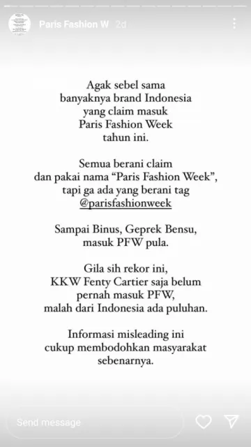 Gekrafs Jawab Tudingan Pembodohan Publik Soal Paris Fashion Week 3 Kritik Lucky Heng pada brand lokal Indonesia dan Gekrafs