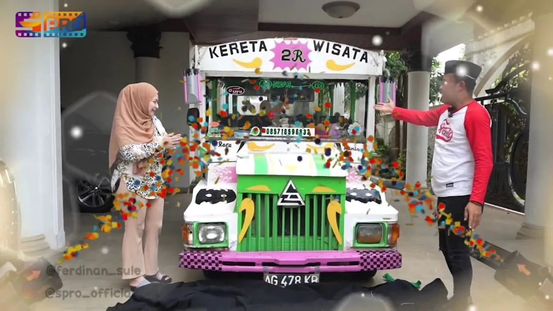 Sule Beri Kado Ulang Tahun Kereta Odong-odong untuk Raffi Ahmad 3 Sule hadiahkan kereta wisata untuk Raffi Ahmad