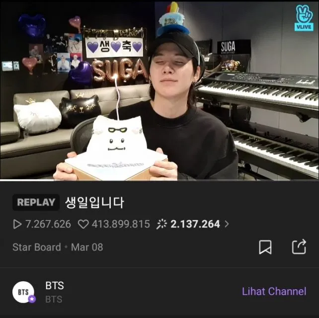 Suga BTS Donasi Rp1,18 Miliar untuk Korban Kebakaran Hutan di Hari Ulang Tahunnya 3 Suga BTS merayakan ulang tahun