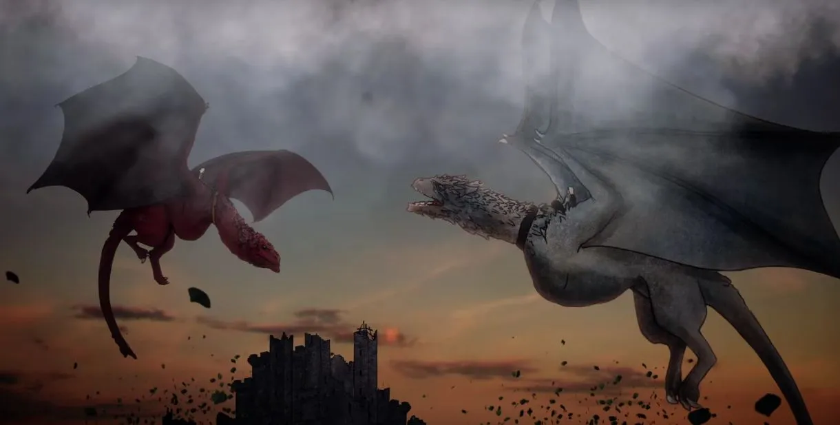 House of The Dragon, Spin Off dari Game Of Throne Dipastikan Segera Rilis 5 Caraxes (Red Dragon) and Vhagar (Black Dragon)