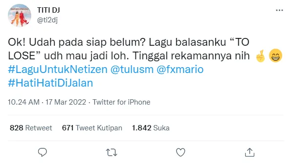 Akhirnya Titi DJ Garap Lagu Balasan untuk Titi DJ