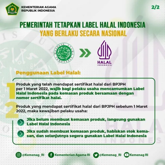 Kemenag Keluarkan Logo Halal Baru, Begini Fakta-faktanya 3