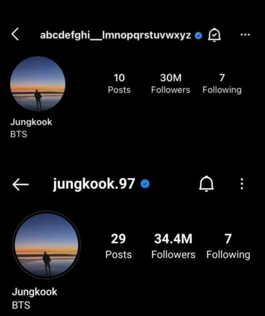 Jungkook BTS Ganti Nama Pengguna Instagram, Selamat Tinggal User Alphabet! 3 nama pengguna Instagram Jung-kook