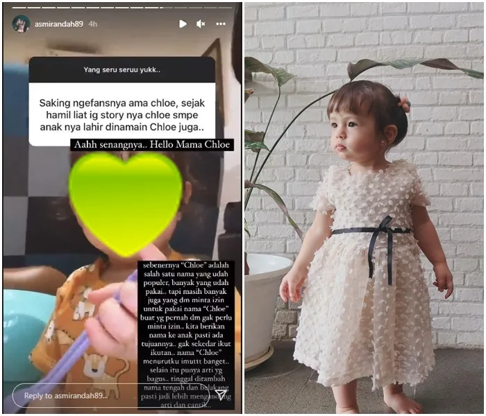 Respons Asmirandah Saat Banyak yang Minta Izin untuk Meniru Nama Anaknya 3 Asmirandah tak permasalahkan nama anaknya banyak ditiru