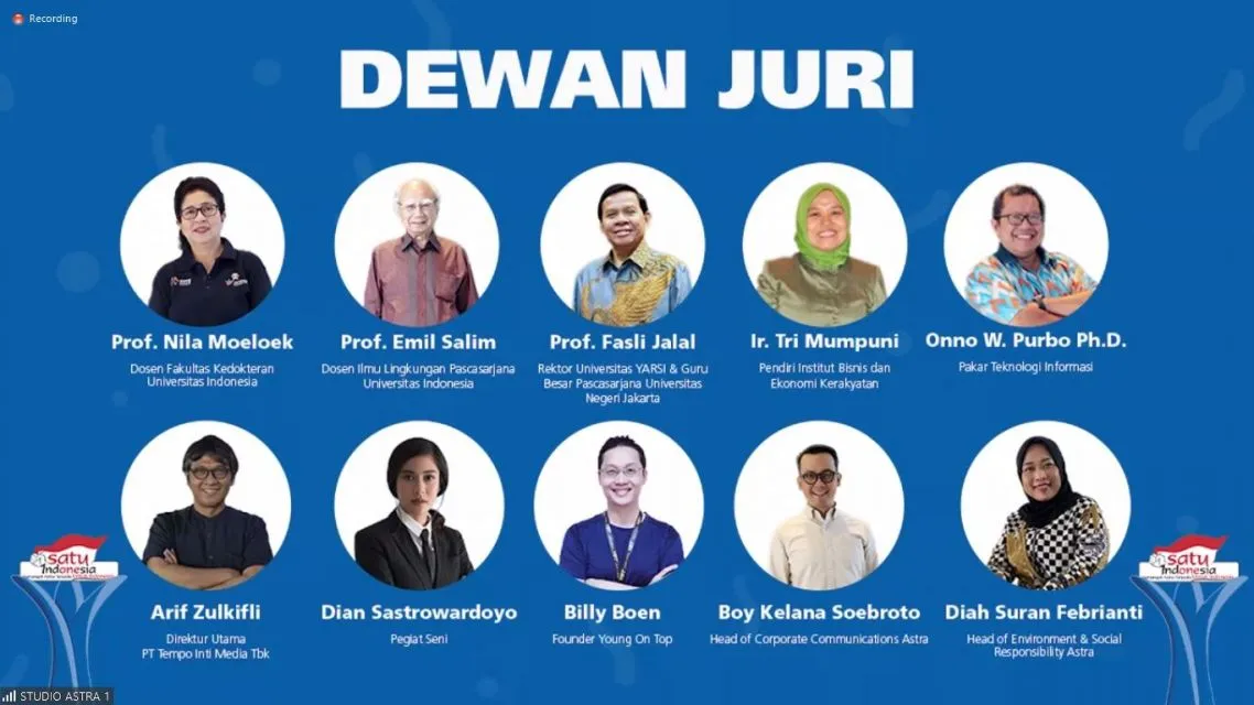 Astra Gelar SATU Indonesia Award 2022, Sebar Semangat Bergerak dan Tumbuh Bersama 6 Kick-off SATU Indonesia Awards 2022