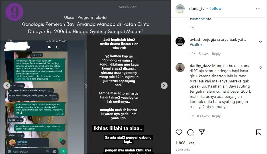 Viral Pemeran Bayi Amanda Manopo di bayi ikatan cinta