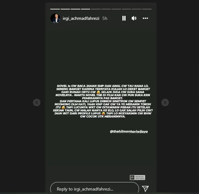 Hilman Hariwijaya Meninggal, Raditya Dika dan Irgi Achmad Fahrezi Kenang Karya Almarhum 4 Hilman hariwijaya meninggal dunia