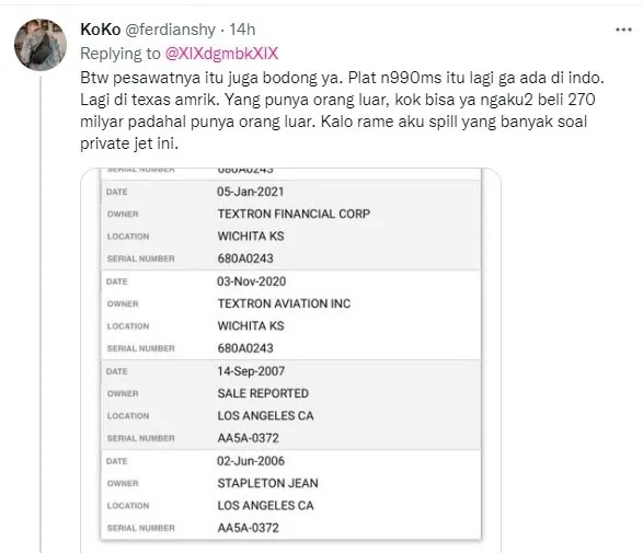 Fakta Seputar Jet Pribadi Gilang Fakta seputar pesawat jet pribadi Juragan 99