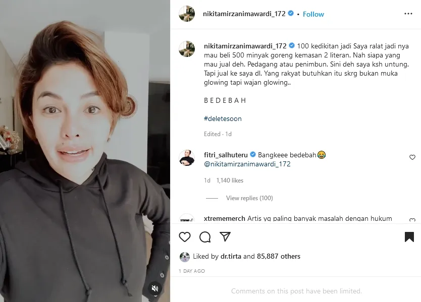 Nikita Mirzani Bagi-Bagi Ratusan Minyak Goreng Gratis Tanpa Syarat 4 Nikita Mirzani sindir giveaway umrah Juragan 99