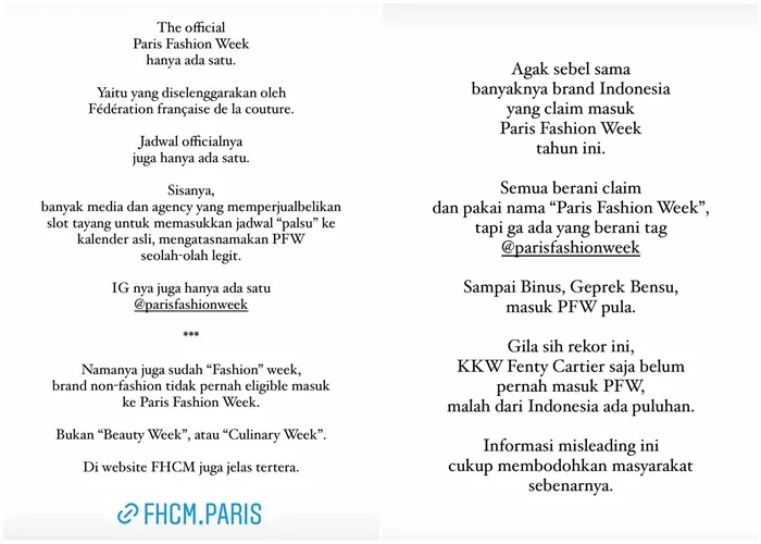 Lucky Heng Ungkap Kehadiran Brand Indonesia di Paris Hanya untuk Show Biasa 5 Lucky Heng kritik brand lokal yang ke paris