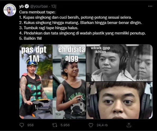 Reza Arap Kembalikan Uang Doni Salmanan, Ungkap Reaksi Kocak Lewat Meme 4 Reza Arap kembalikan uang doni salamanan