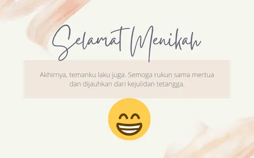 19+ Ucapan Pernikahan buat Sahabat yang Lucu & Menyentuh 7 ucapan selamat pernikahan teman