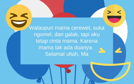 20 Ucapan Selamat Ulang Tahun untuk Ibu yang Singkat 5 ucapan ultah untuk ibu