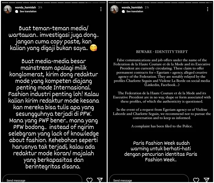 Wanda Hamidah Dituntut EO yang Klaim Ikut Paris Fashion Week 2022 10 Wanda Hamidah dituntut EO