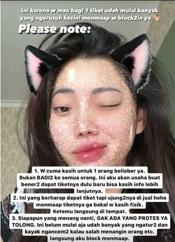 Wendy Walters Membagikan Satu Tiket Konser Justin Bieber Gratis. Ini Detailnya 4 Bagi-bagi tiket konser