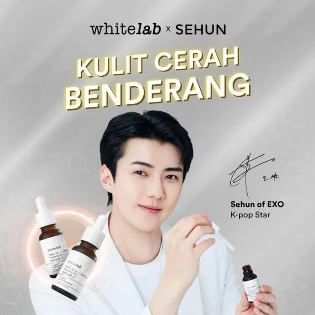 Brand Kecantikan Lokal yang Gandeng Artis Korea Selatan Jadi Brand Ambassador 7 Sehun EXO, brand ambassador Whitelab