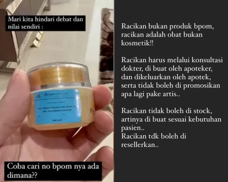 dr. Richard Lee Tunjukkan Skincare yang Dipromosikan Kartika Putri Tak BPOM 3 richard lee