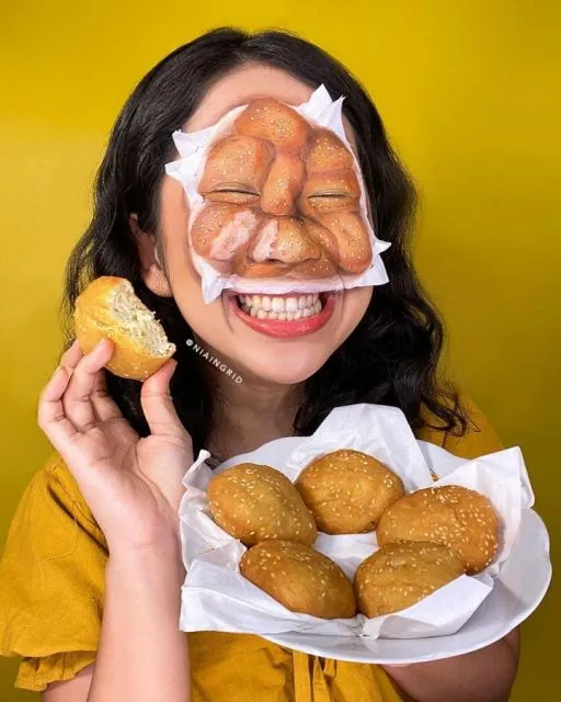 8 Potret Face Painting Tema Makanan ala Nia Ingrid. Unik dan Kreatif! 13 Face painting ala Nia Ingrid