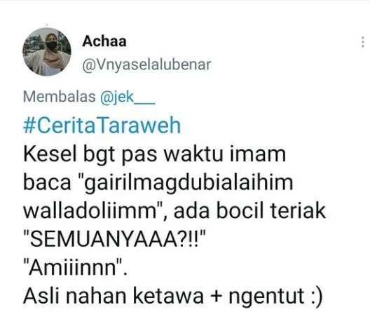 10 Cerita Kocak Warganet Salat Tarawih ini Bikin Ngakak Sekaligus Malu 17 cerita tarawih