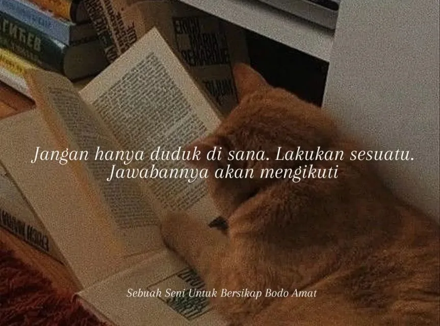 9+ Kutipan Buku Sebuah Seni Untuk Bersikap Bodo Amat 16 Mulai aja dulu!