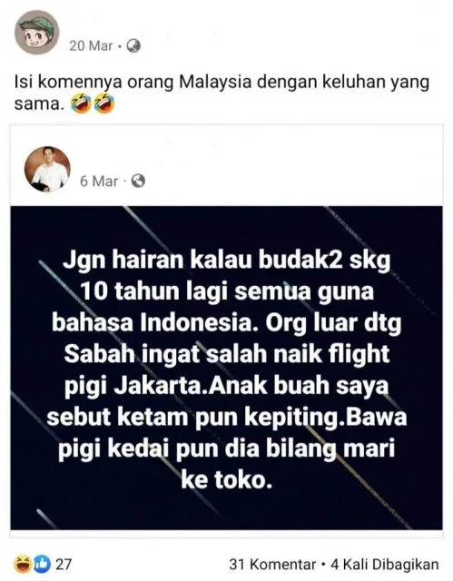 Bukti Bahwa Indonesia dan Malaysia itu Saling Membutuhkan Meski Sering Konflik 17 Tenang aje mak cik, tak payah risau macam tu lah~