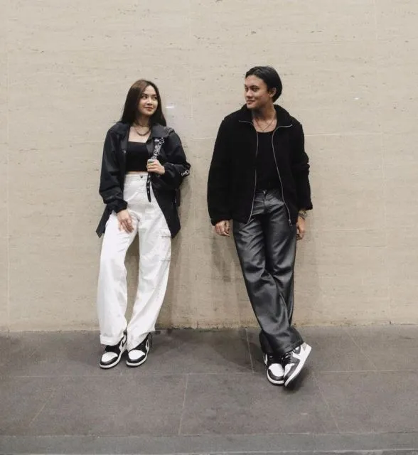 Ide OOTD Couple ala Mahalini Raharja dan Rizky Febian. Serasi Tanpa Seragaman 8 ootd couple ala mahalini dan rizky febrian
