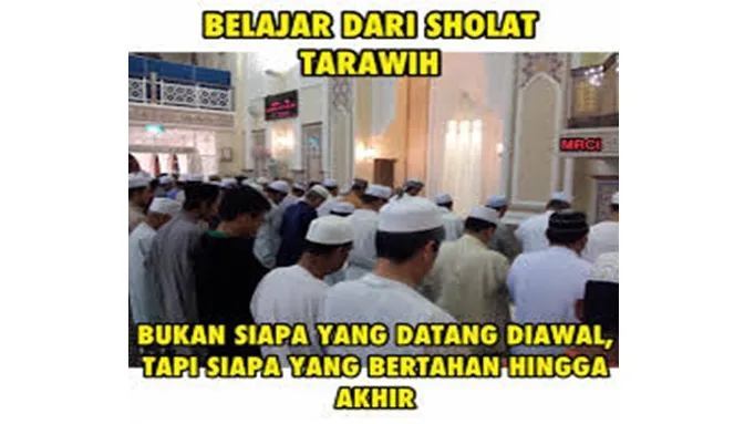 7 Kebiasaan Konyol yang Dilakukan Saat Bulan Ramadan. Ngaku Deh~ 14 meme tarawih