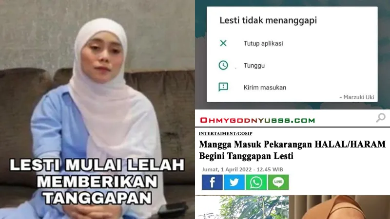 Lesti Kejora Akui Bingung Tanggapi Viralnya Meme 'Tanggapan Lesti' di Media Sosial 3 meme tanggapan lesti viral