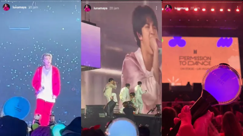 Luna Maya Nonton Konser BTS di Las Vegas, Army Heboh Sampai Trending di Twitter 2 Luna maya nonton konser BTS