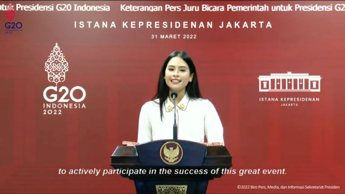Maudy Ayunda Jadi Juru Bicara Pemerintah untuk Presidensi G20 Indonesia 4 Tugas Maudy Ayunda sebagai juru bicara presidensi