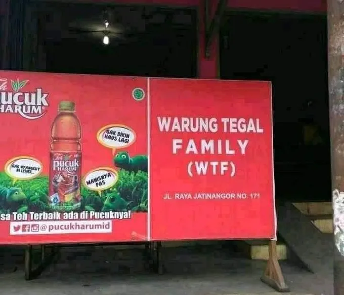 9 Potret Spanduk Warung Makan Paling Kocak, Bikin yang Mau Beli Harus Mikir Dulu 10 Spanduk warung makan unik