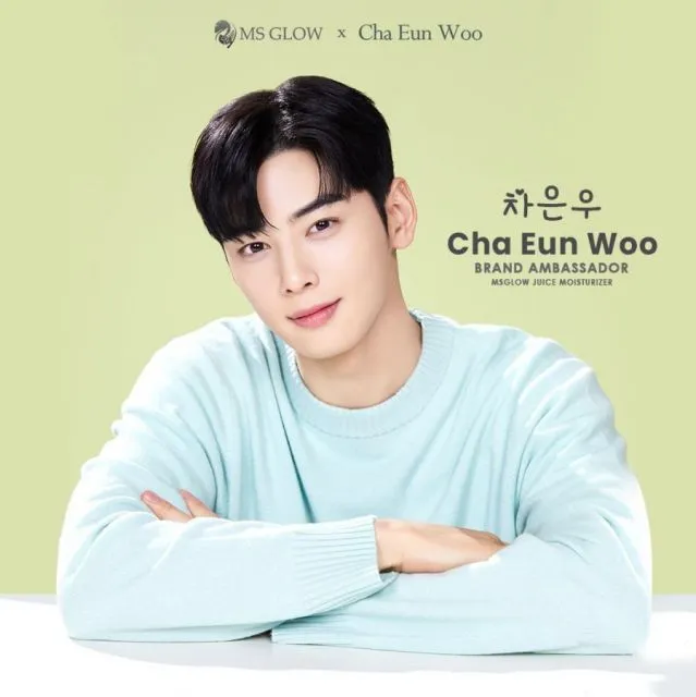 Brand Kecantikan Lokal yang Gandeng Artis Korea Selatan Jadi Brand Ambassador 9 Cha Eun Woo, brand ambassador MS Glow