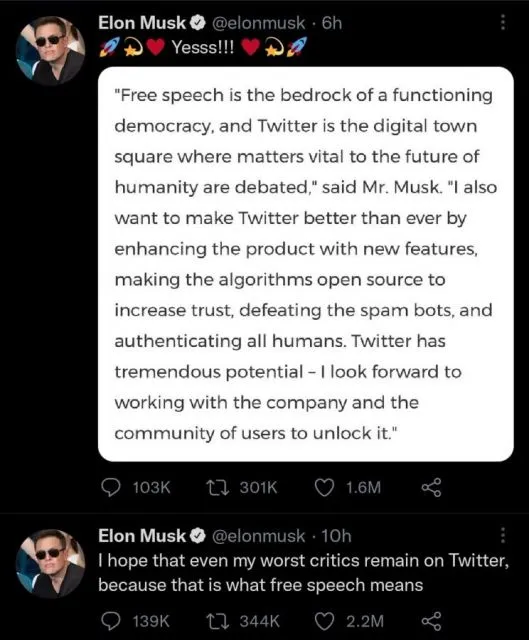 Elon Musk Beli Twitter Seharga Rp635 Triliun, Janji Hilangkan Bot Spam 4 twitter elon musk