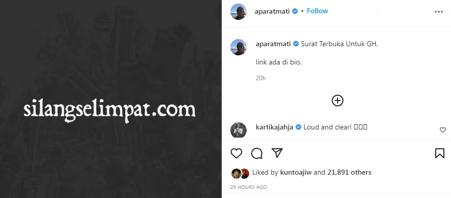 Arian Seringai Tulis Surat Terbuka untuk Gofar Hilman: Lo itu Problematik! 3 Surat terbuka Arian untuk Gofar Hilman