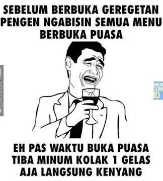 7 Kebiasaan Konyol yang Dilakukan Saat Bulan Ramadan. Ngaku Deh~ 13 buka kekenyangan