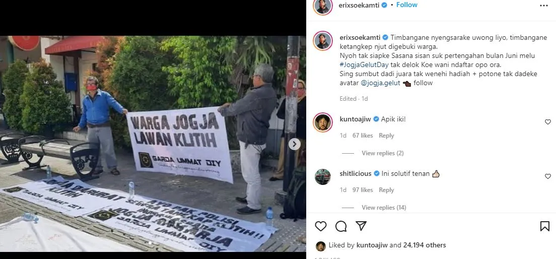 Erik Soekamti Adakan Jogja Gelut Day, Tanggapi Maraknya Aksi Klitih 3 Erix soekamti adakan jogja gelut day