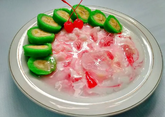 Cara Membuat Es Pisang Ijo Khas Makassar! 2 es pisang ijo