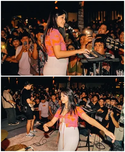 8 Potret Stylish Fathia Izzati Saat Hamil. Tetap Aktif Manggung dengan Baby Bump 16 Baby bump Fathia Izzati