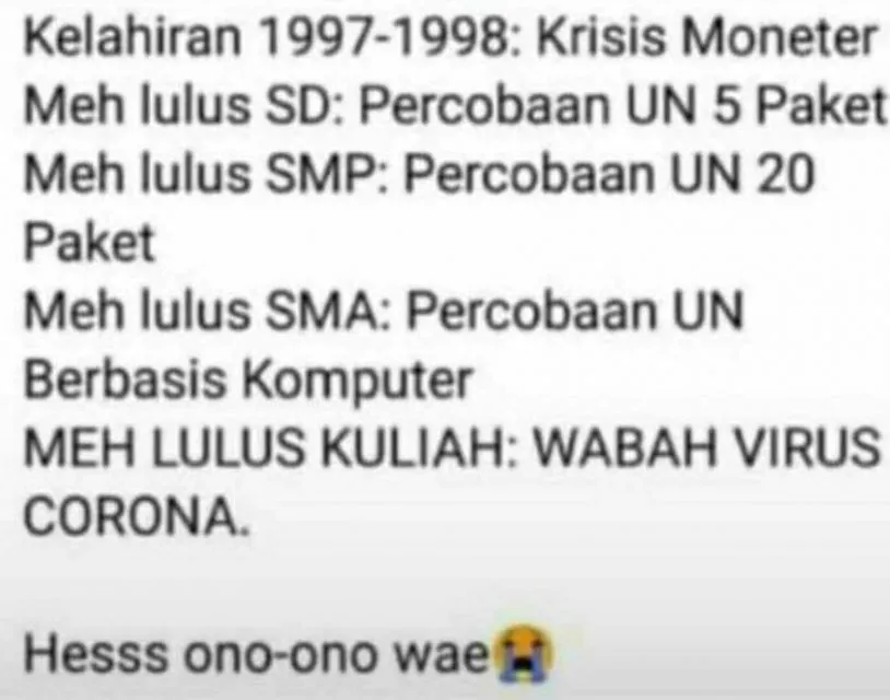 Gambaran Resah dan Gelisah Warganet Kelahiran 97. Harus Kuat! 15 Curhatan kelahiran 97