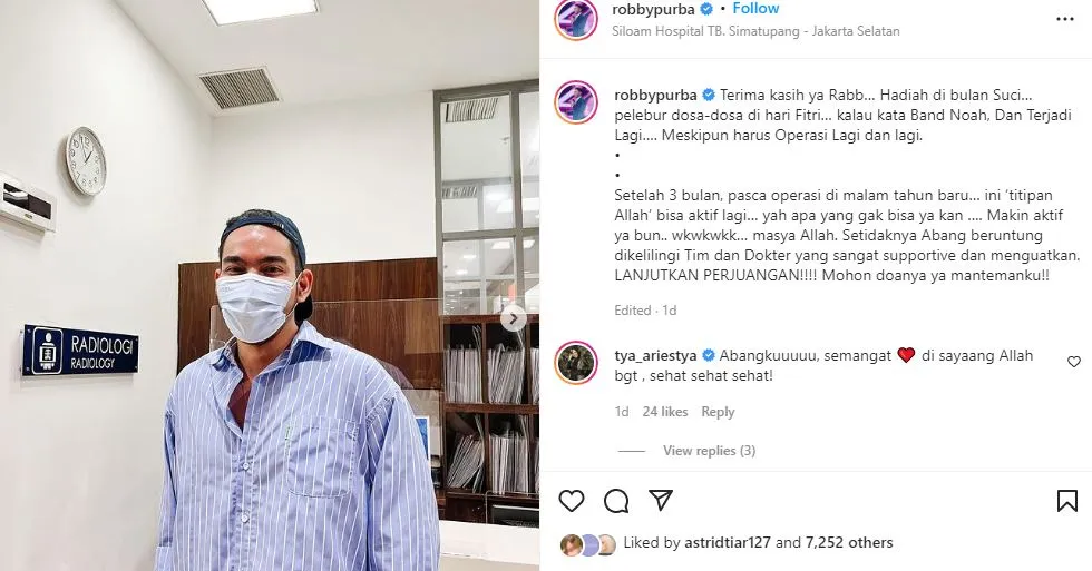 Tumor Payudara Robby Purba Aktif Lagi Usal 3 Bulan Jalani Operasi 3 Tumor payudara Robby Purba aktif lagi